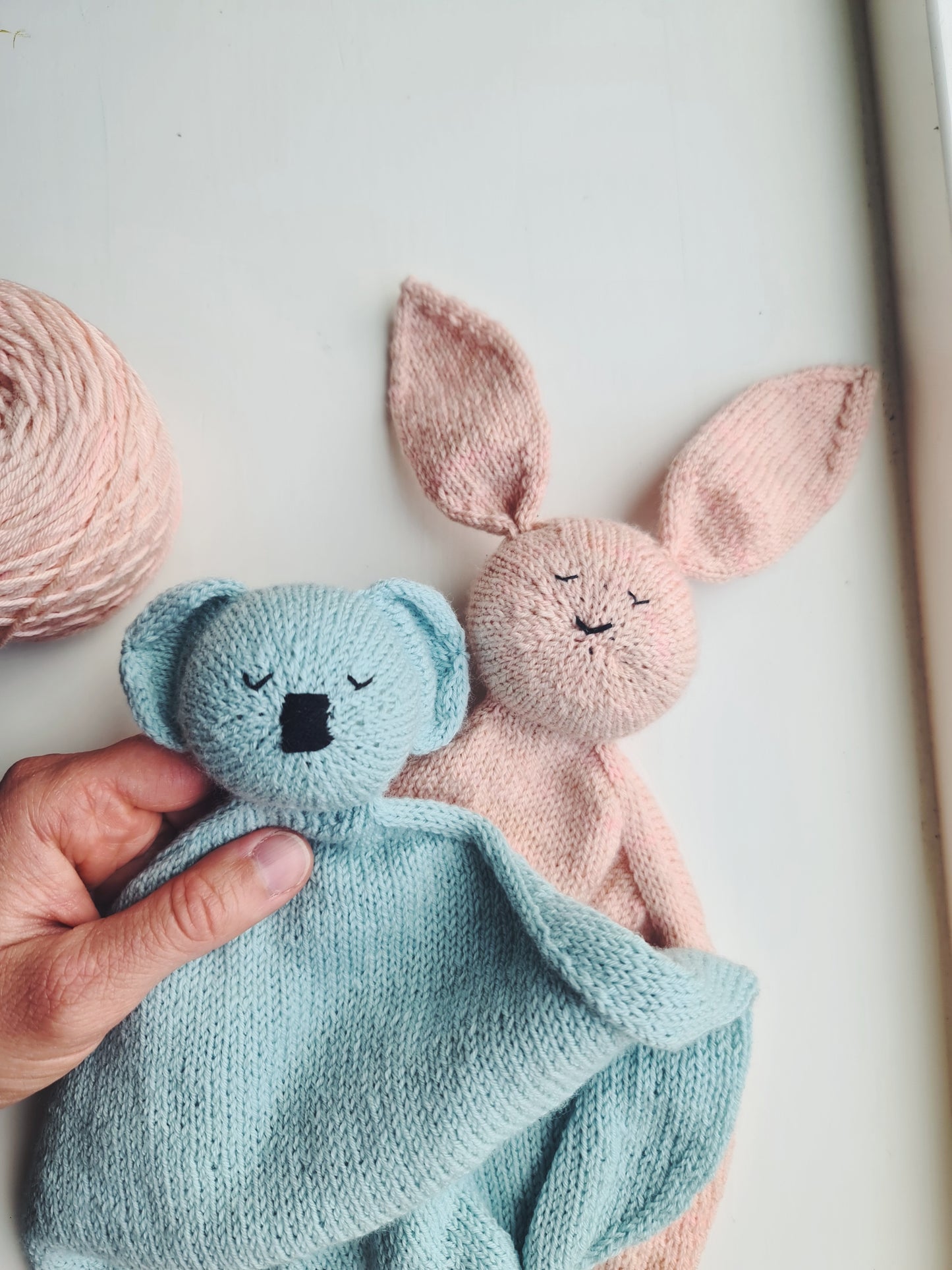 Koala and Bunny Blankie - English pattern