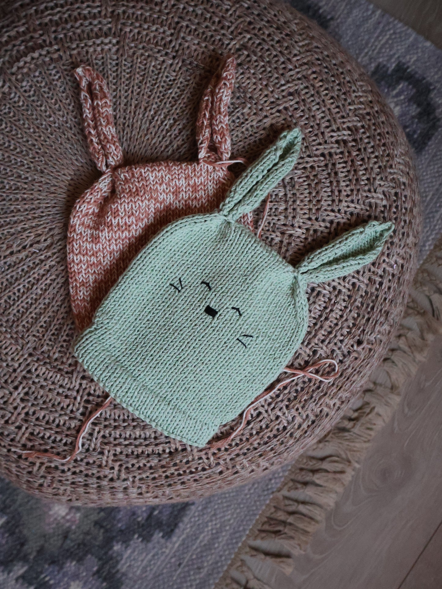 Bunny Bath Mitt - english pattern