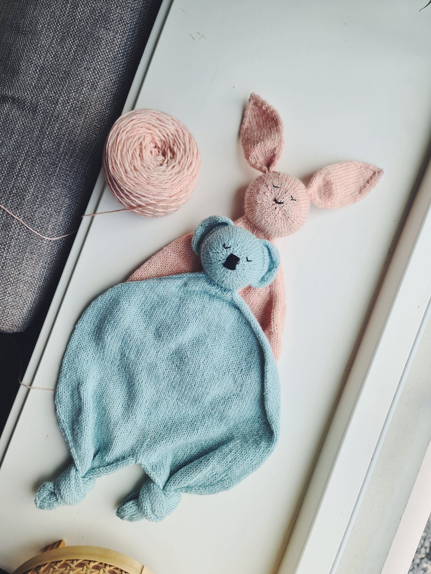 Koala and Bunny Blankie - Norwegian pattern