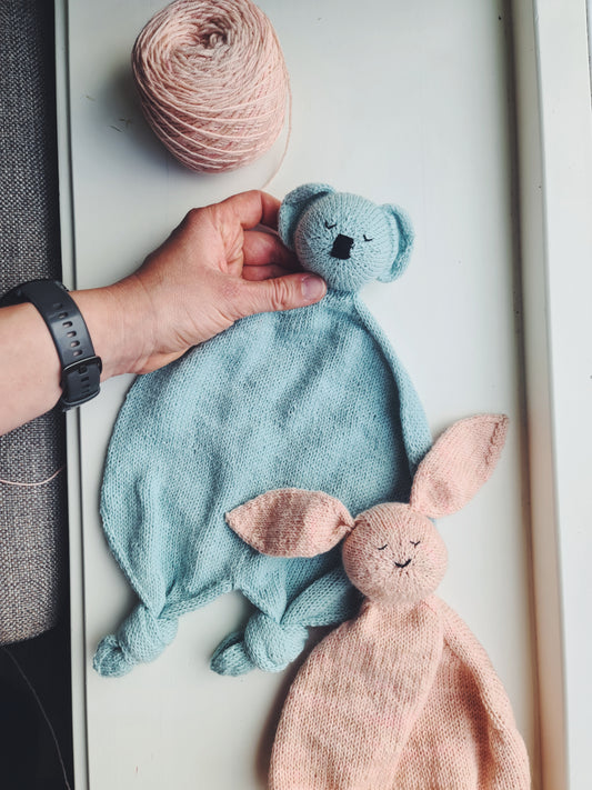 Koala and Bunny Blankie - Norwegian pattern